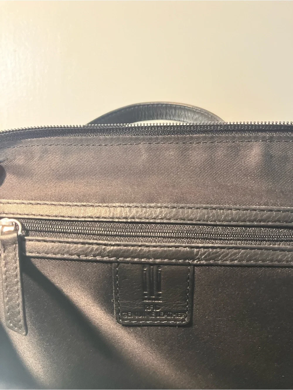 Black Leather Travel Laptop Backpack RFID Genuine Leather